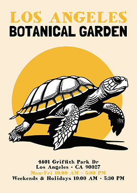 Los Angeles Botanical Garden Poster
