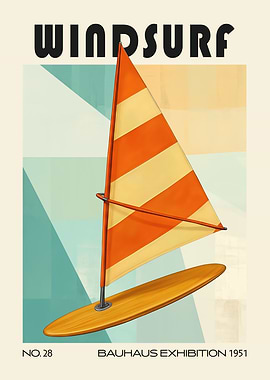Vintage Windsurf Mid Century