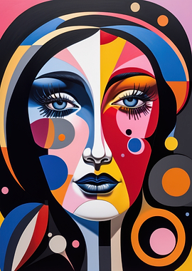 Abstract Woman Portrait