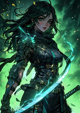Green-Haired Warrior