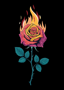 Flaming Rose