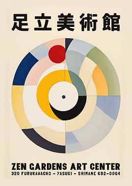 Zen Gardens Art Center Poster