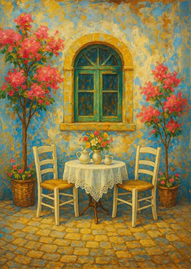Mediterranean Courtyard Serenity