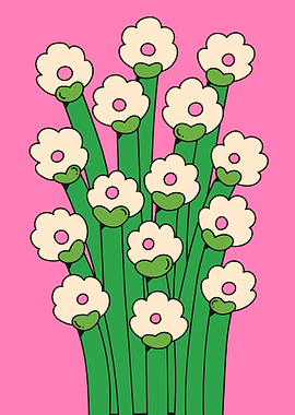 Retro Flower Bouquet