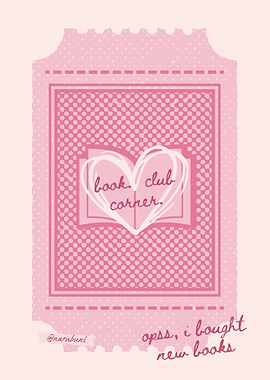 Book Club Corner - girly pink