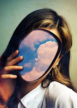 Infinite Within: A Surreal Portrait of a Woman with the Sky Inside