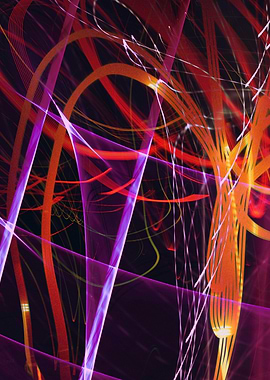 Abstract Light Trails Blur Photography Collage