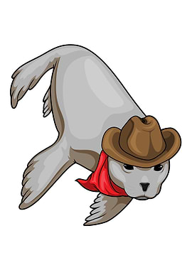 Seal Cowboy Cowboy hat