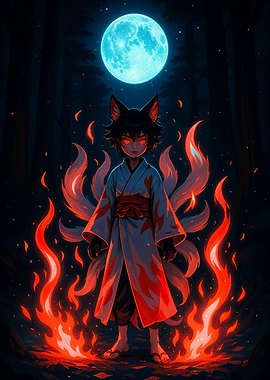 Kitsune Fire Spirit
