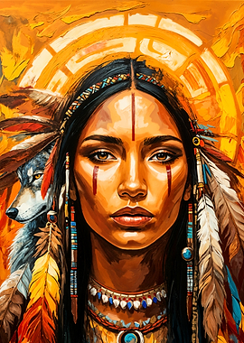 Native American Woman Portrait