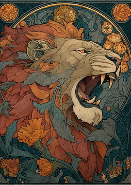 Art Deco Lion