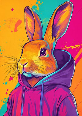 Rabbit in Hoodie