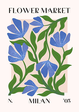 Floral Illustration - Milan Flower Market