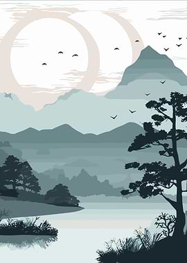 Serene Mountain Landscape