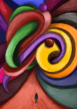 Abstract Swirling Forms