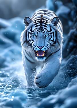 White Tiger in Water