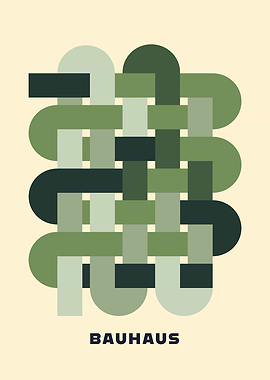 Bauhaus Fabric Art Mid Century