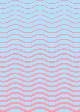 Pink and Blue Wavy Pattern