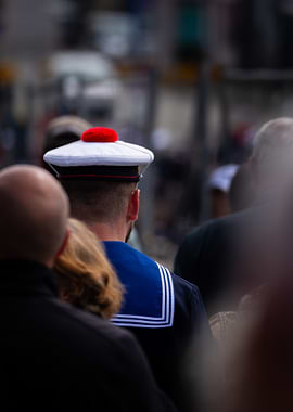 Sailor in Crowd