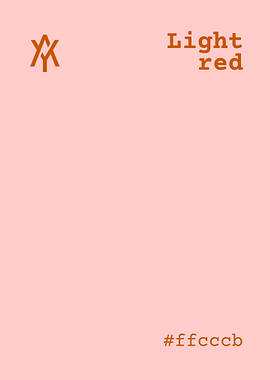 Light Red Color Palette