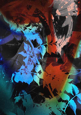 Abstract Collage Floral Art