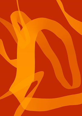 Abstract Orange and Red