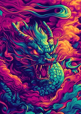 Dragon in Smoke