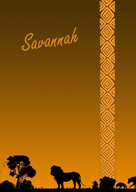 Savannah Sunset Silhouette