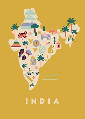 India Map Illustration
