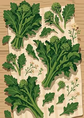 Broccoli Raab – A Stylized Tablescape