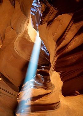 Light Beam in Canyon