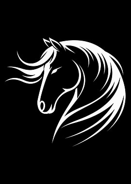 White Horse Silhouette