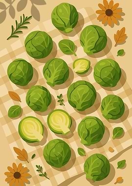 Brussels Sprouts – A Stylized Tablescape