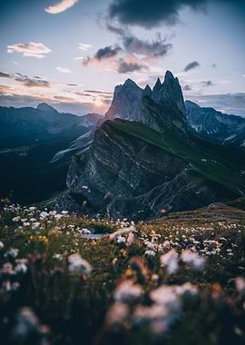 Mountain Sunset Landscape