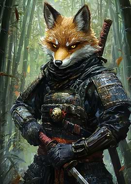Fox Samurai Warrior