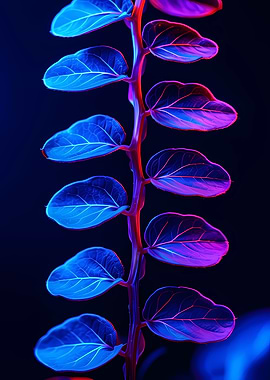 Neon Plant Leaves