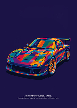 Mazda RX-7 Pop Art