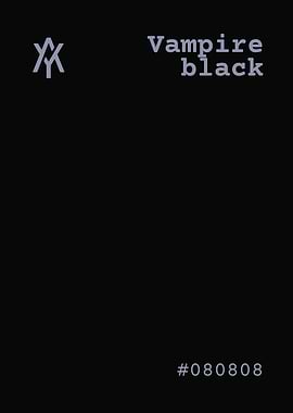 Vampire Black Color Code