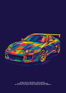 Colorful Toyota Supra