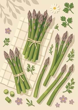 Asparagus – A Stylized Tablescape