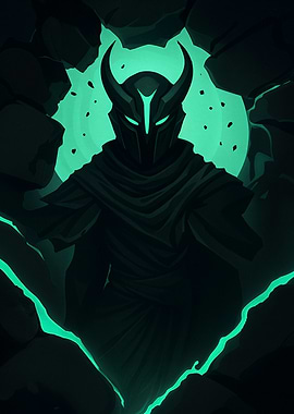 Dark Knight in Green Glow