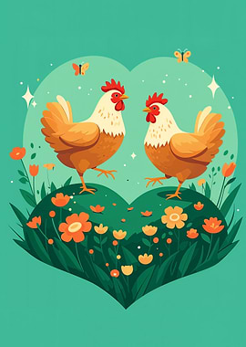 Chickens in Love