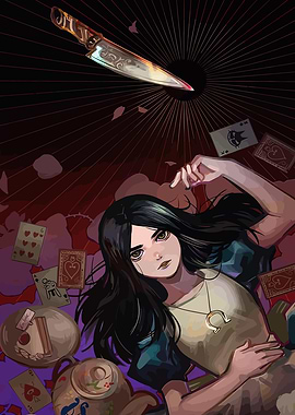 Alice in Wonderland Illustration