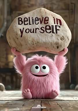 Believe in Yourself - Fluffy Monster Support