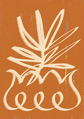 Floppy Potted Plant Terracotta