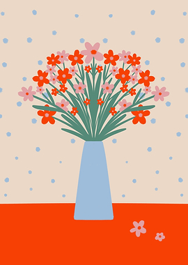 Cute Floral Bouquet in Vase