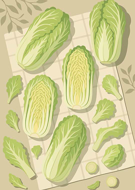 Chinese Cabbage – A Stylized Tablescape