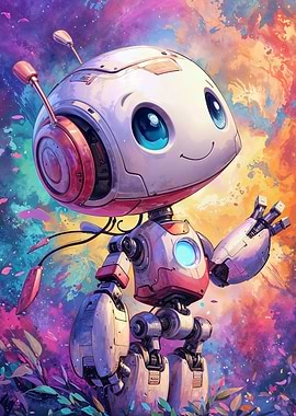 Friendly Robot in Space