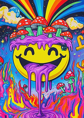 Smiling Psychedelic Art