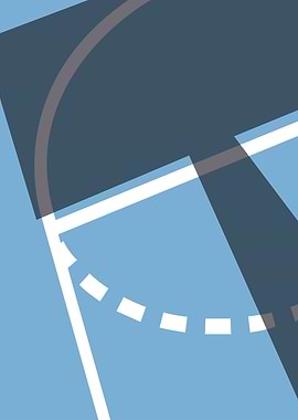 Basketball Court Light Blue